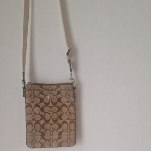 Brown Patterned Crossbody Bag